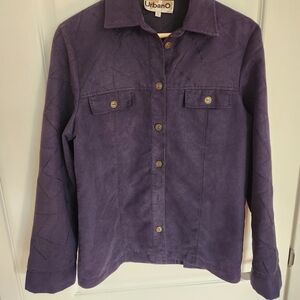 Urban O Navy Sueded Utility Jacket